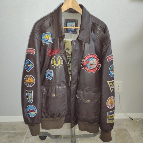 BIGBOY HEADGEAR / TUSKEGEE AIRMAN Other - LEATHER TUSKEGEE AIRMAN BOMBER JACKET